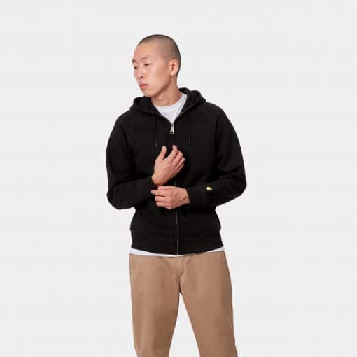 Carhartt Hooded Chase Sweat Black/Gold