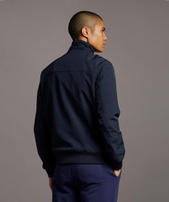 Lyle & Scott Fleece Lined Funnel Neck Jacket Dark Navy