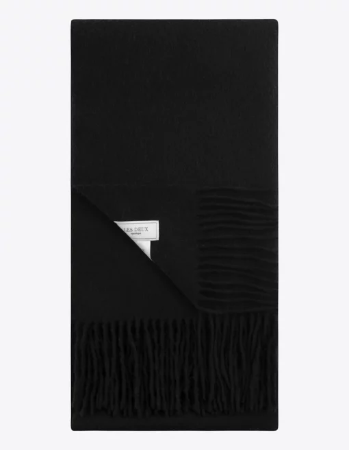 Les Deux Solid Wool Scarf Black