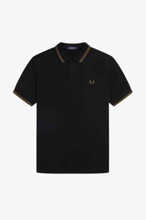 Fred Perry M3600 Pique Black/Shaded Stone