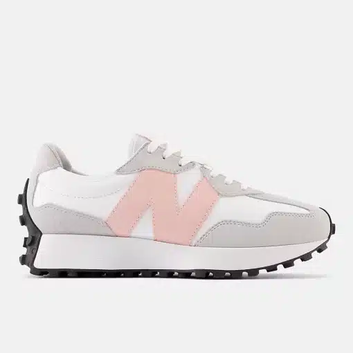 New Balance 327  White With Rain Cloud And Pink Haze