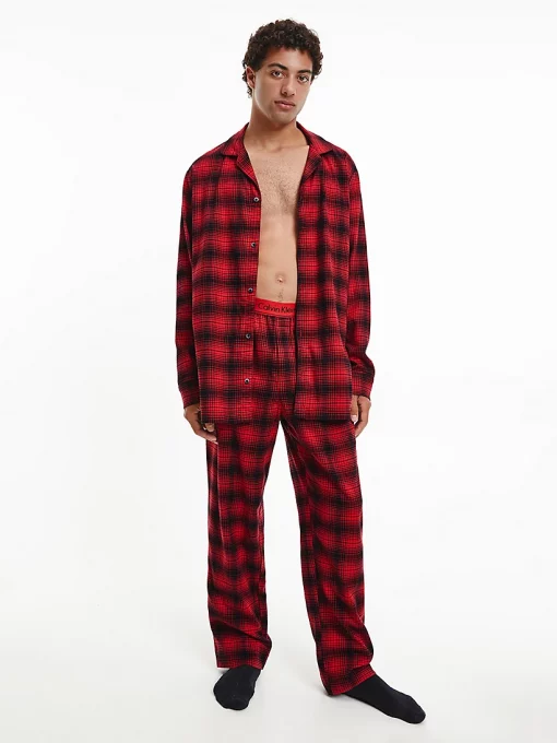Calvin Klein Flannel Pyjama Set CK Shadow Plaid