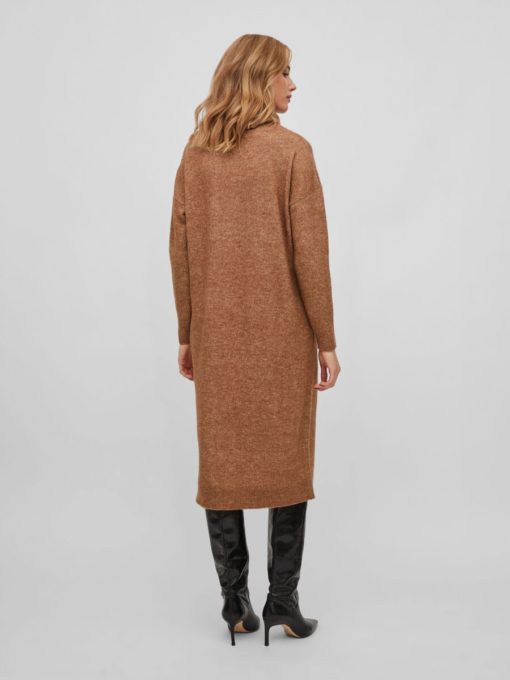 Vila Mathilda Midi Knit Dress Toasted Coconut