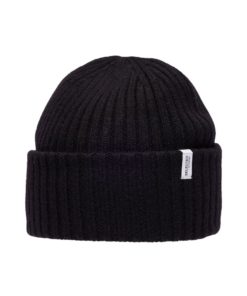 Selected Merino Wool Beanie Black