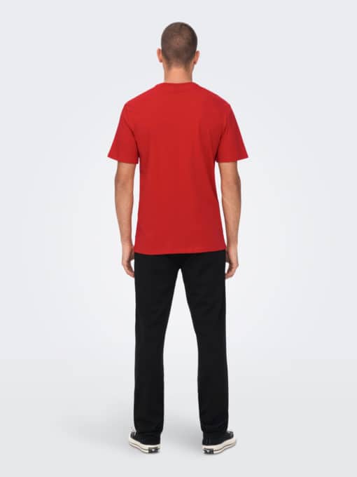 Only & Sons Christmas Tee Red