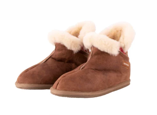 Shepherd Oskar Slipper Antique Cognac