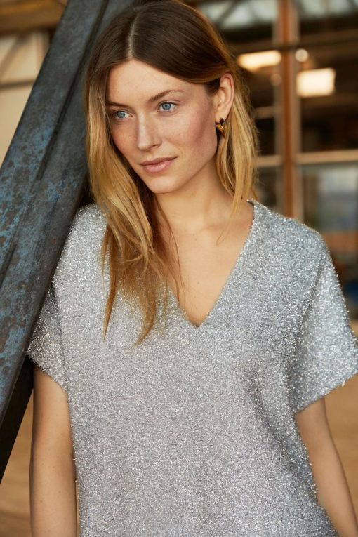 Part Two Tanne Pullover Silver