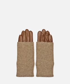 RE:DESIGNED Adda Leather Gloves Cognac