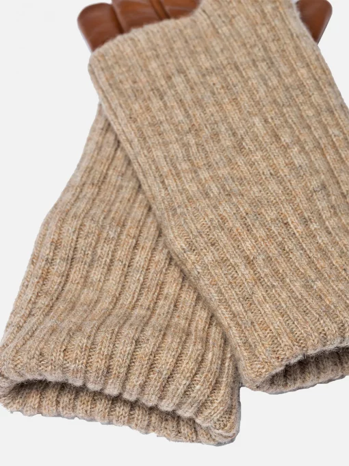 RE:DESIGNED Adda Leather Gloves Cognac