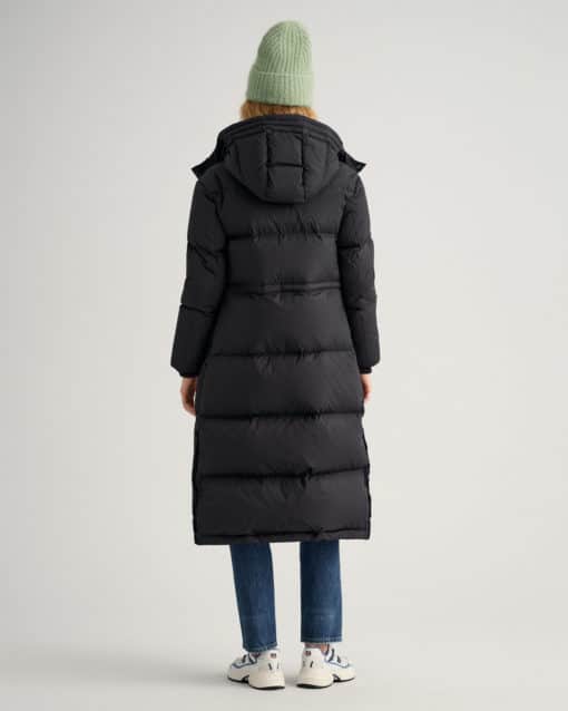 Gant Woman Full Length Down Coat Ebony Black