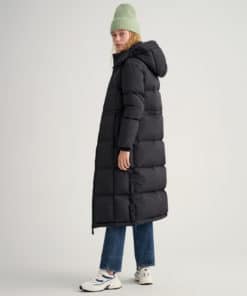 Gant Woman Full Length Down Coat Ebony Black