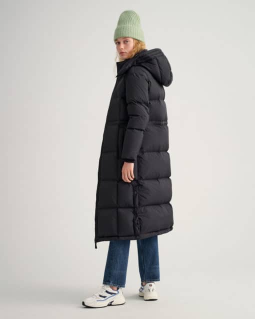 Gant Woman Full Length Down Coat Ebony Black