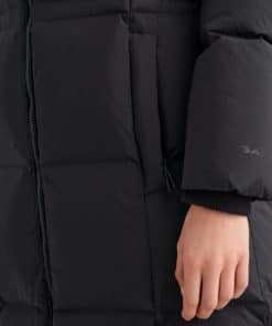 Gant Woman Full Length Down Coat Ebony Black