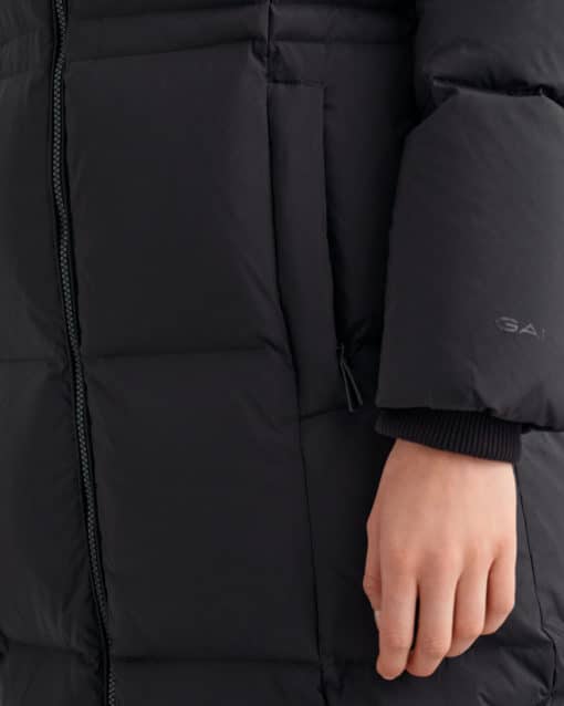 Gant Woman Full Length Down Coat Ebony Black