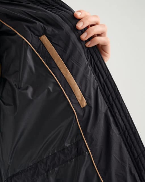 Gant Woman Full Length Down Coat Ebony Black