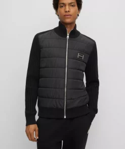 Hugo Scabro Hybrid Knit Black