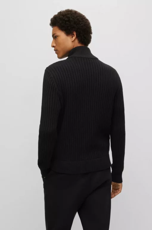 Hugo Scabro Hybrid Knit Black