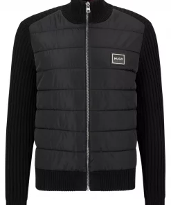 Hugo Scabro Hybrid Knit Black