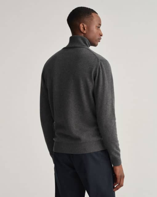 Gant Lambwool Roll Neck Antracit Melange