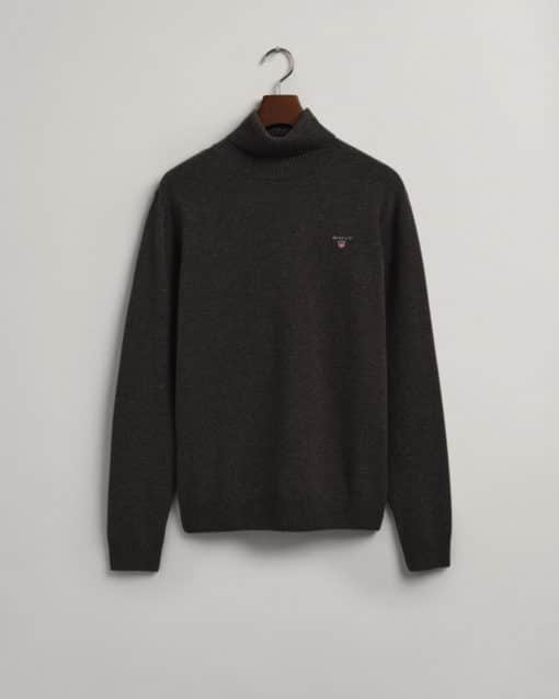 Gant Lambwool Roll Neck Antracit Melange