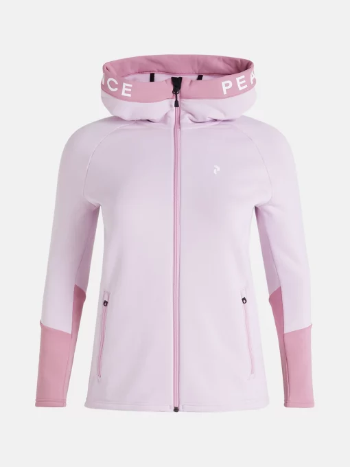 Peak Performance Rider Zip Hood Women Cold Blush