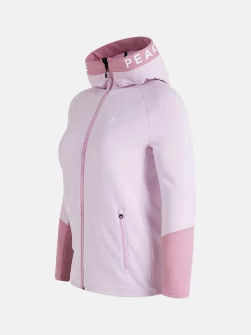 Peak Performance Rider Zip Hood Women Cold Blush