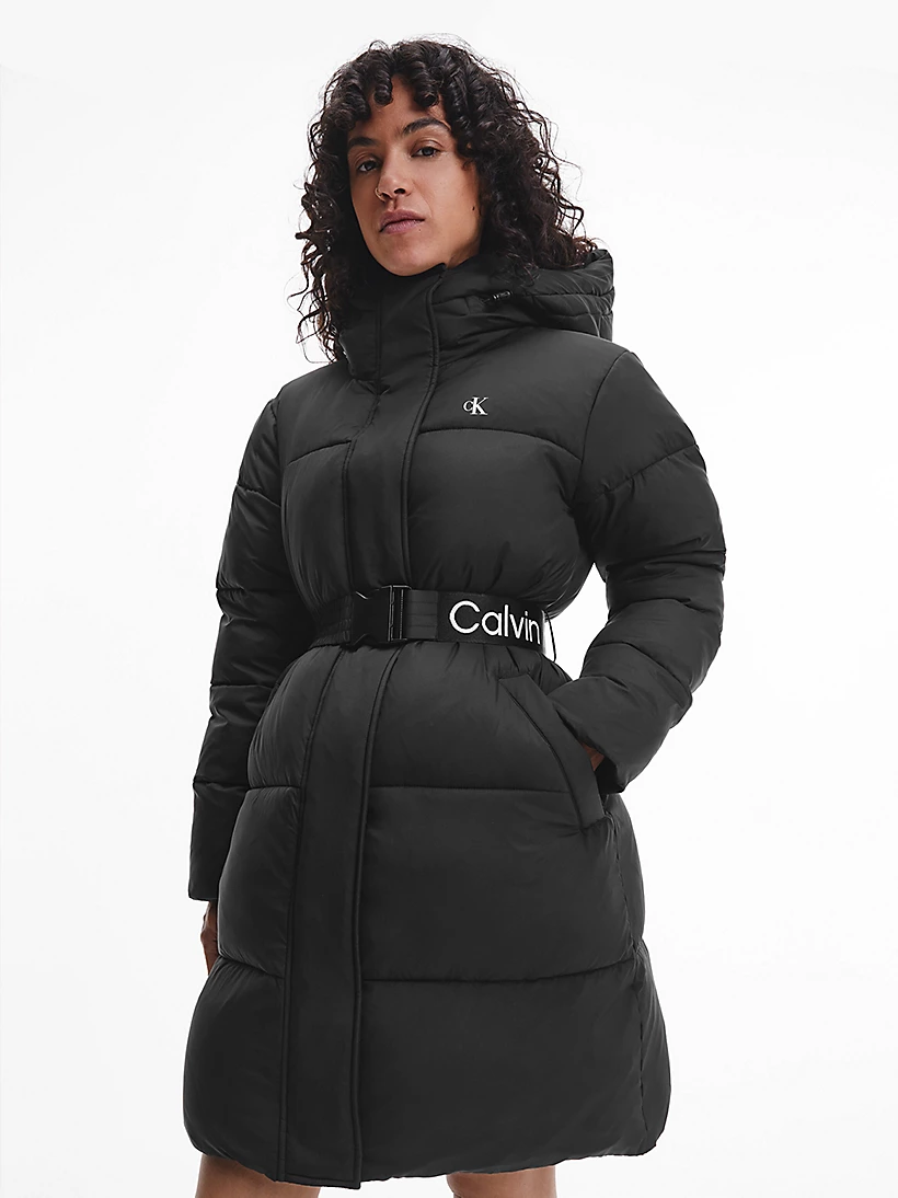 Calvin klein logo coat online