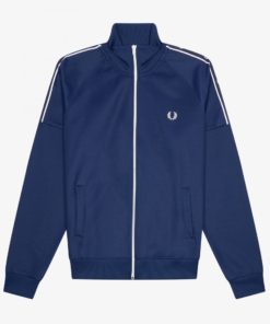 Fred Perry Taped Sleeve Track Jacket French Navy