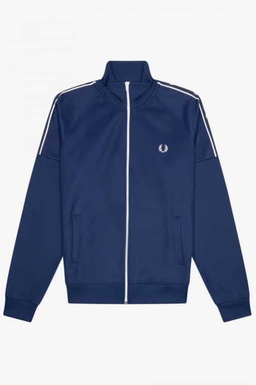 Fred Perry Taped Sleeve Track Jacket French Navy