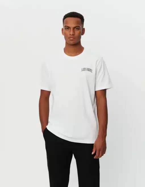 Les Deux Blake T-shirt White/Olive Night