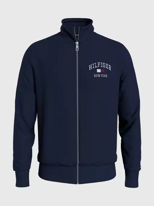 Tommy Hilfiger Modern varsity Zip Through Varsity Jacket Desert Sky