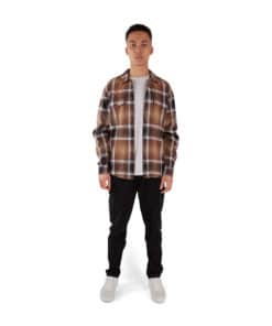 Makia Patent Overshirt Camel