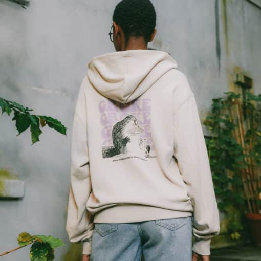 Makia x Moomin Groke Hooded Sweatshirt Off White