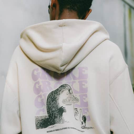 Makia x Moomin Groke Hooded Sweatshirt Off White