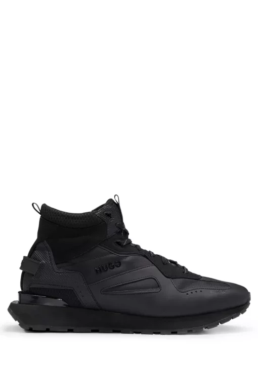 Hugo Cubite High Top Shoes Black