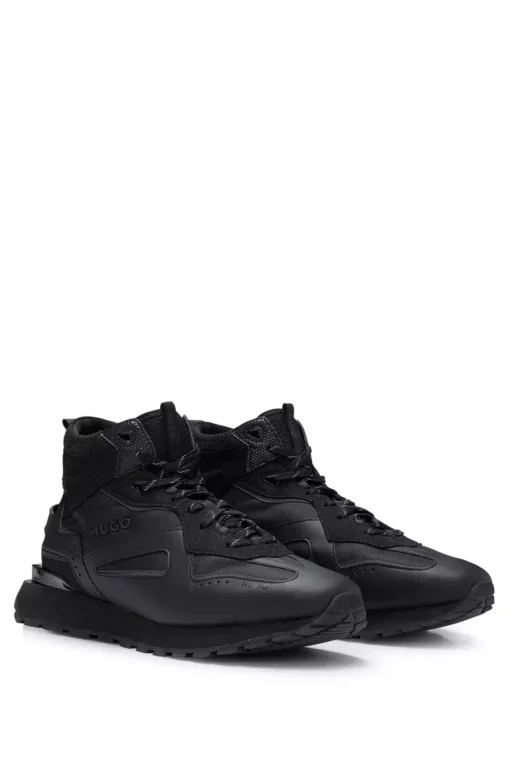 Hugo Cubite High Top Shoes Black