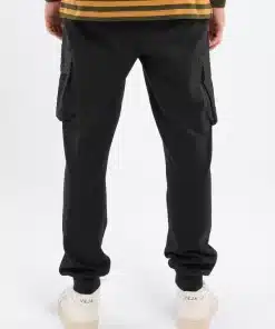 Knowledge Cotton Apparel Utility Sweat Pants Black Jet
