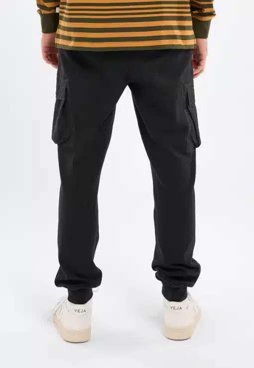 Knowledge Cotton Apparel Utility Sweat Pants Black Jet