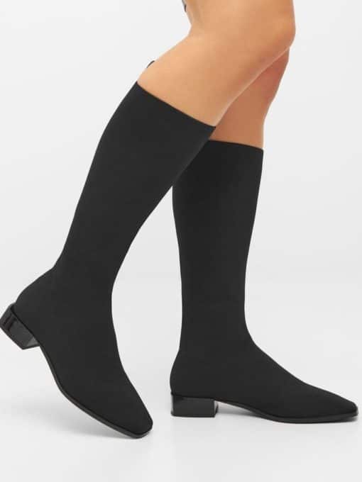 Bianco Biadina Square Boot Black