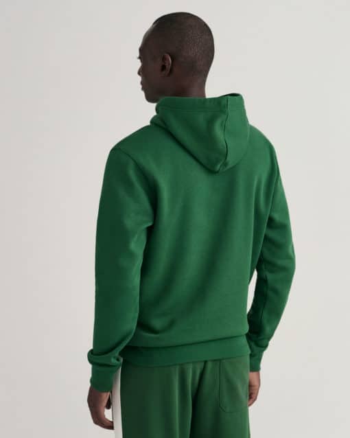Gant Banner Shield Hoodie Eden Green
