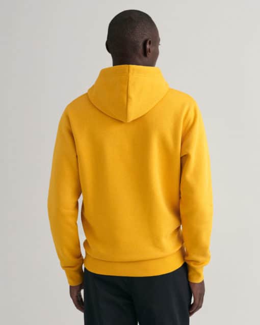 Gant Banner Shield Hoodie Ivy Gold