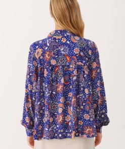 Part Two Verna Shirt Bluing Wallpaper Print