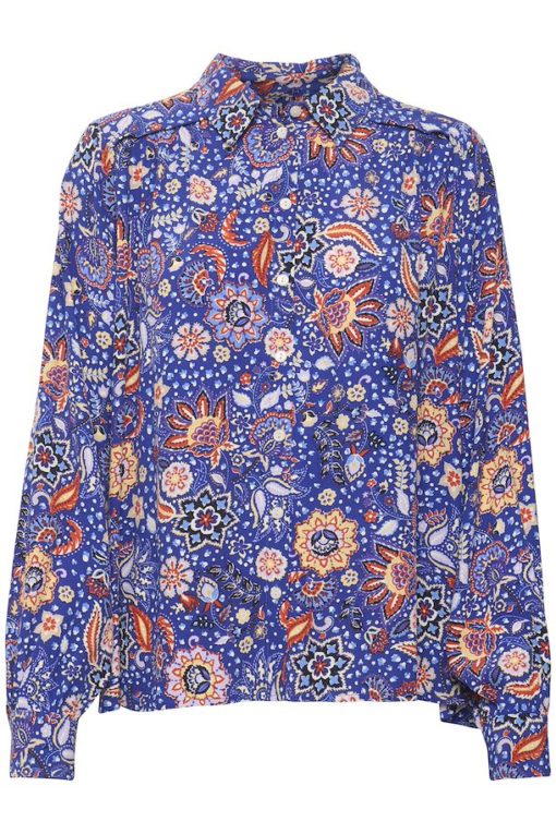 Part Two Verna Shirt Bluing Wallpaper Print