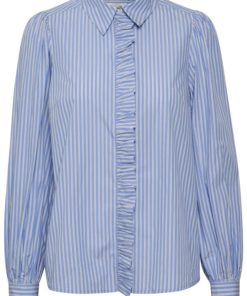 Part Two Vena Shirt Blue Bonnet Stripe