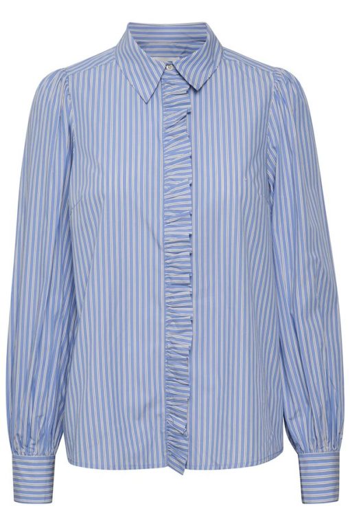 Part Two Vena Shirt Blue Bonnet Stripe