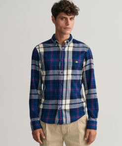 Gant Plaid Flannel Shirt Cream