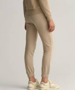 Gant Woman Tonal Archive Shield Sweatpants Concrete Beige