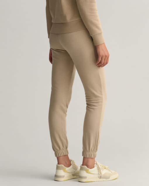 Gant Woman Tonal Archive Shield Sweatpants Concrete Beige