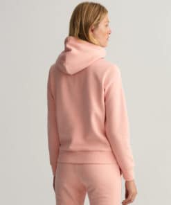Gant Woman Tonal Archive Shield Sweat Hoodie Guava Orange