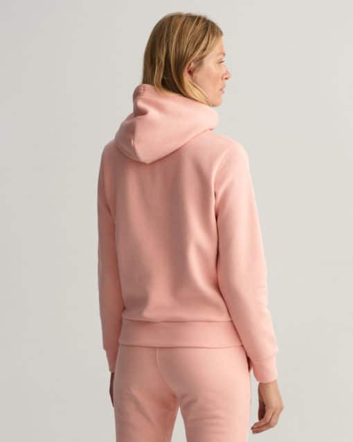 Gant Woman Tonal Archive Shield Sweat Hoodie Guava Orange